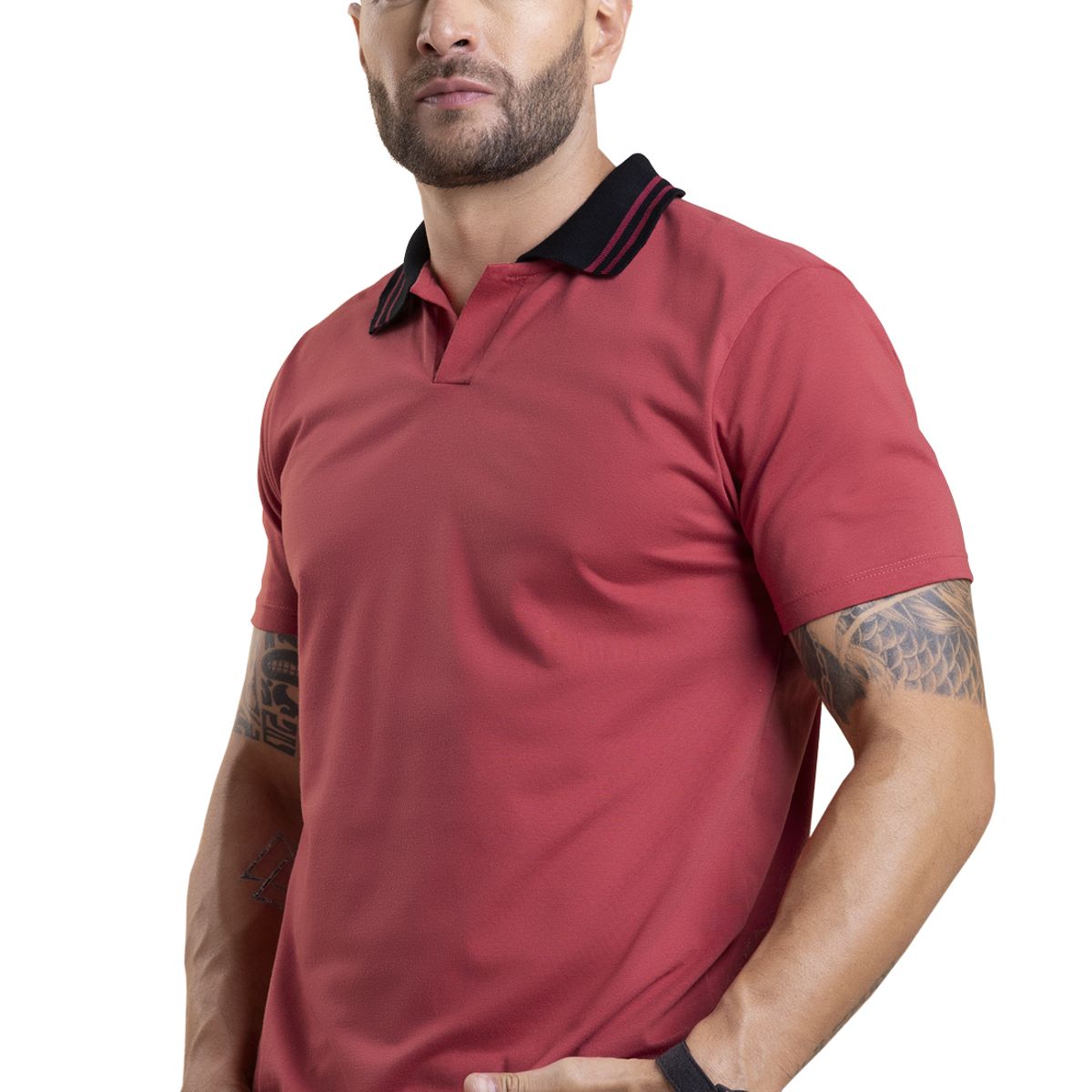 MARKETING PERSONAL - Polo Hombre Rojo Mp 4104
