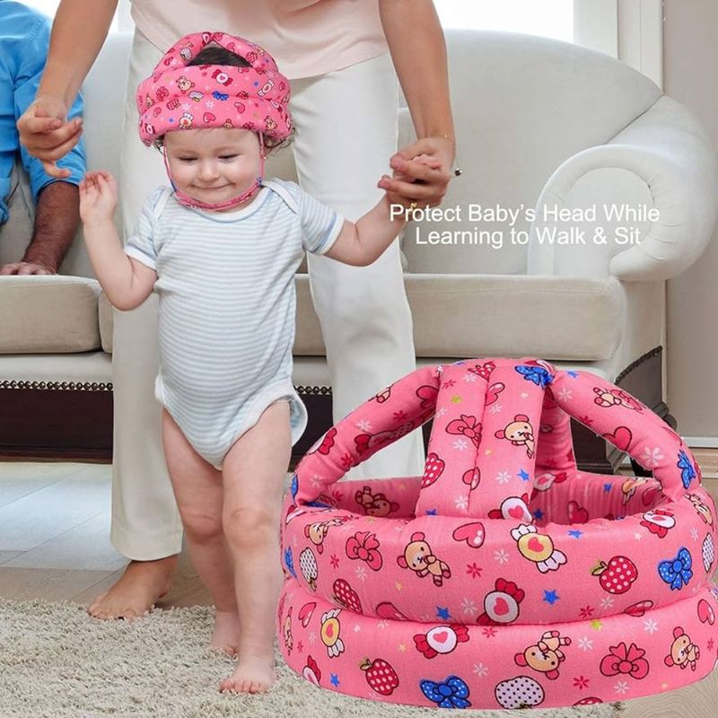 GENERICO - Gorro Casco Protector De Golpes Cabeza Para Bebés Rosado
