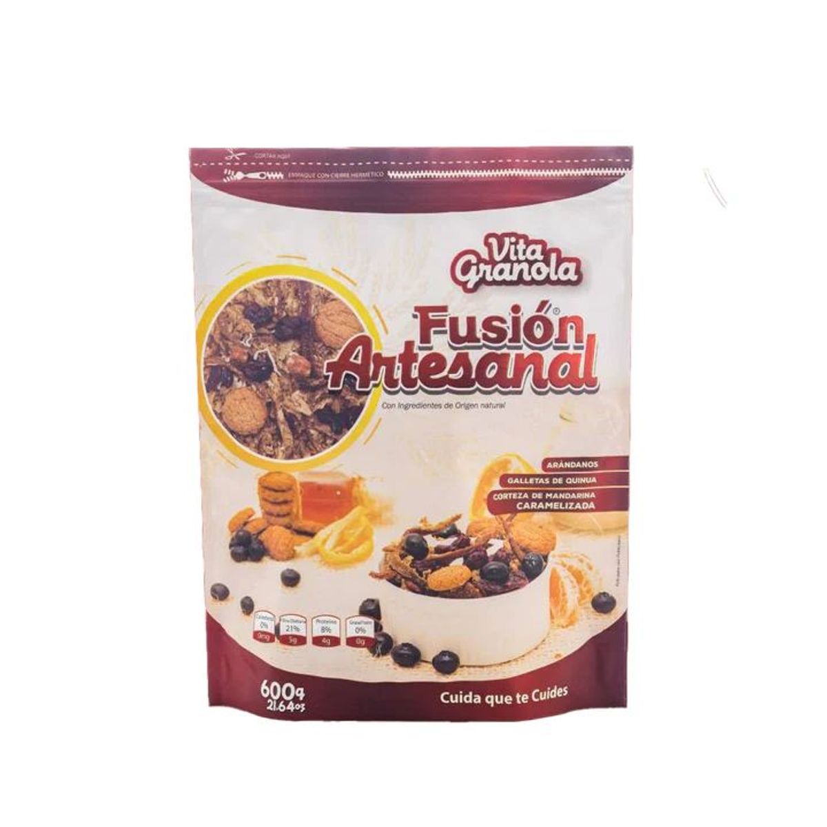 ARTESANAL - Granola Fusion Artesanal 600G Vitamarket