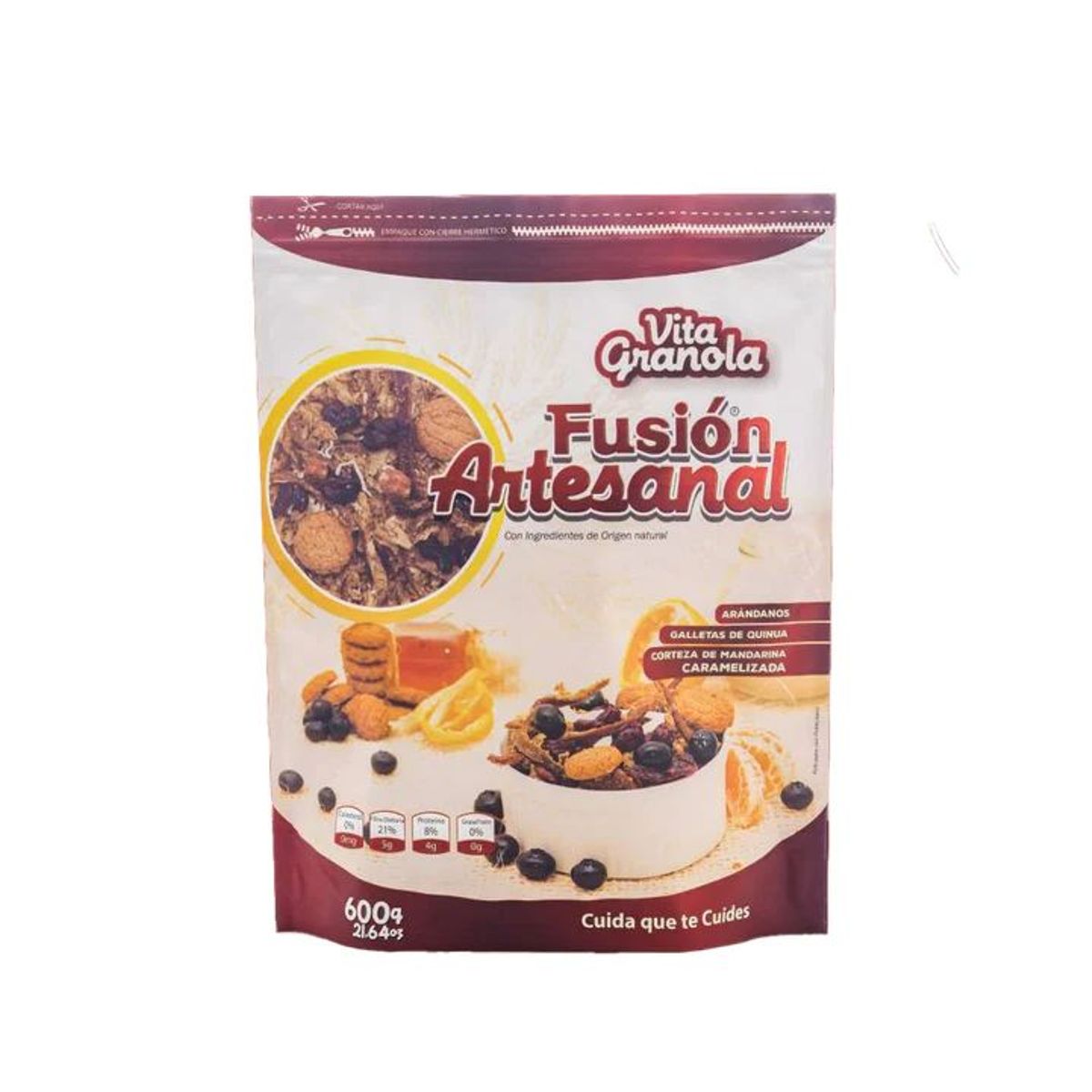 ARTESANAL - Granola Fusion Artesanal 600G Vitamarket