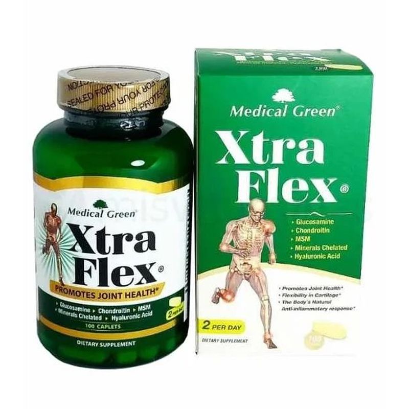 GENERICO - XTRAFLEX 100 Caplets MEDICAL GREEN