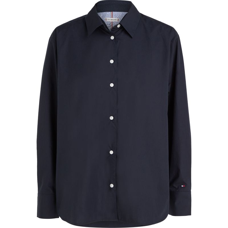 TOMMY HILFIGER - Camisa Oversize Con Logo Bordado Tommy Hilfiger