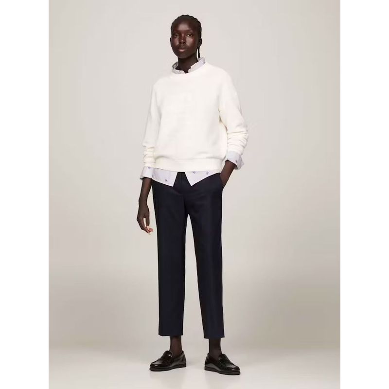 TOMMY HILFIGER - Suéter De Corte Amplio Con Logo Tonal Tommy Hilfiger