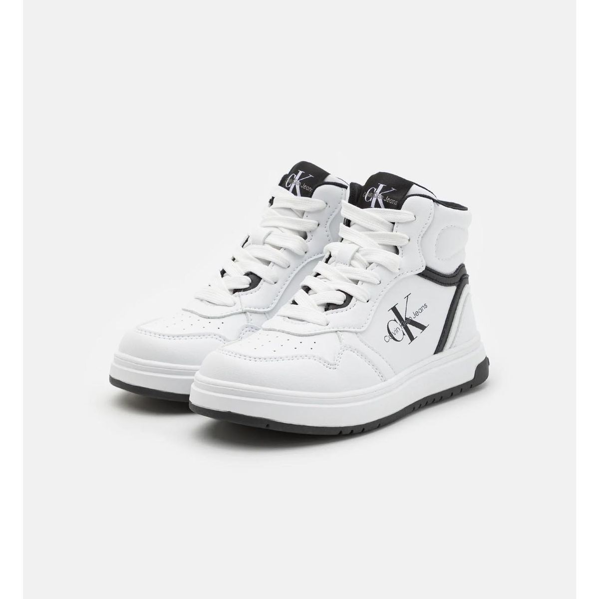 CALVIN KLEIN - Tenis Blanco Altas Con Cordones Para Niño Calvin Klein