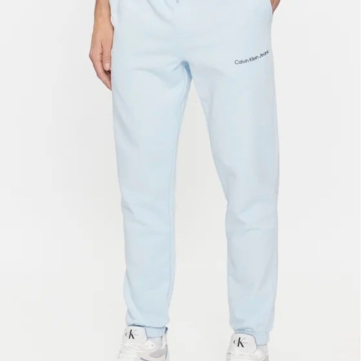 CALVIN KLEIN - Jogger Celeste De Chándal De Algodón Para Hombre Calvin Klein