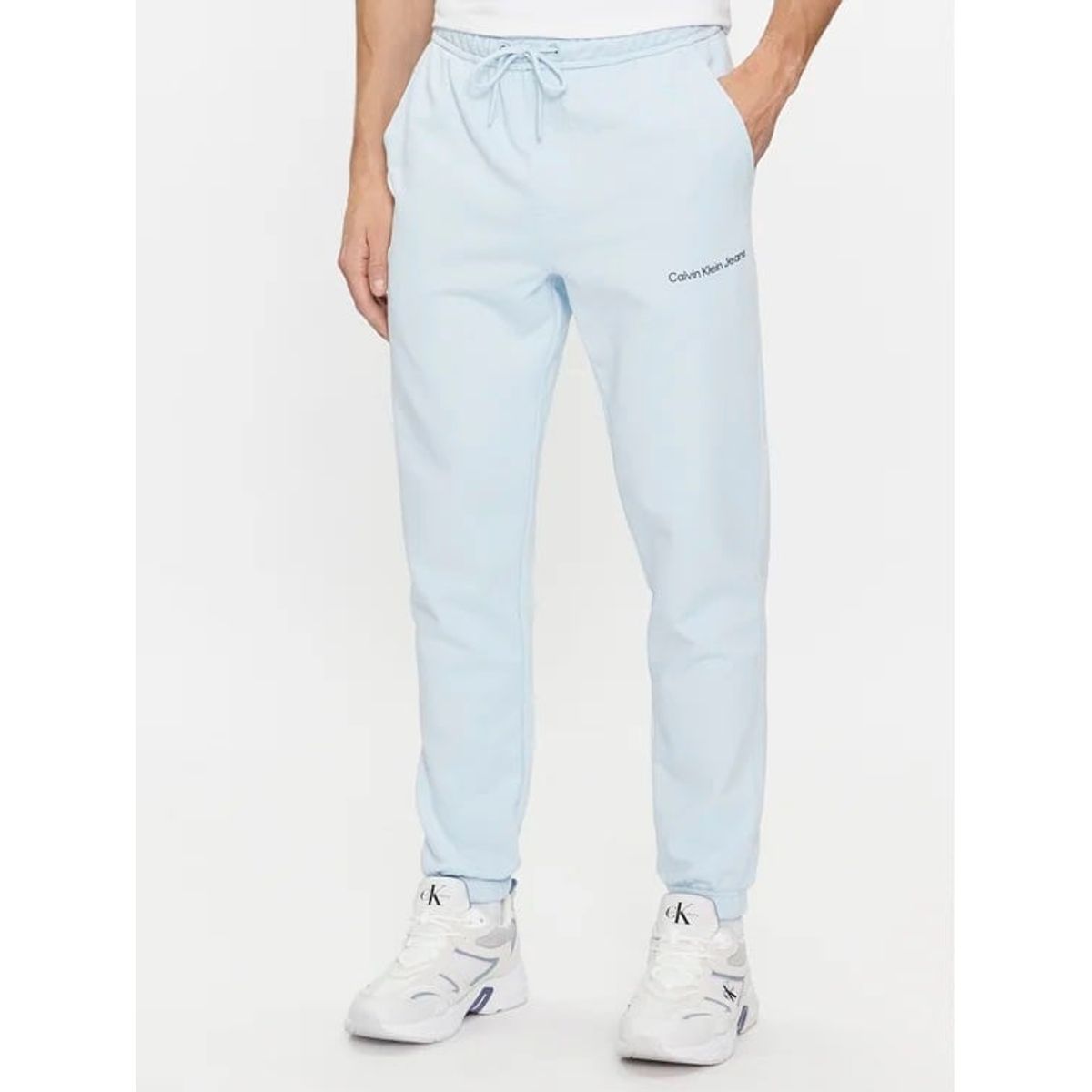 CALVIN KLEIN - Jogger Celeste De Chándal De Algodón Para Hombre Calvin Klein