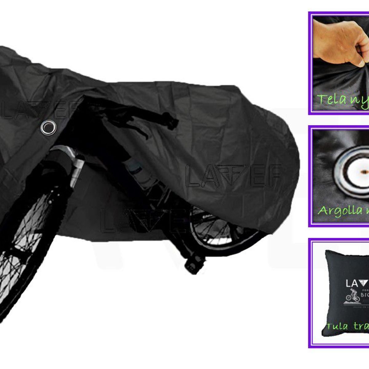 LAVEF - Pijama Bicicleta Antirrobo Argollas Semi-permeable