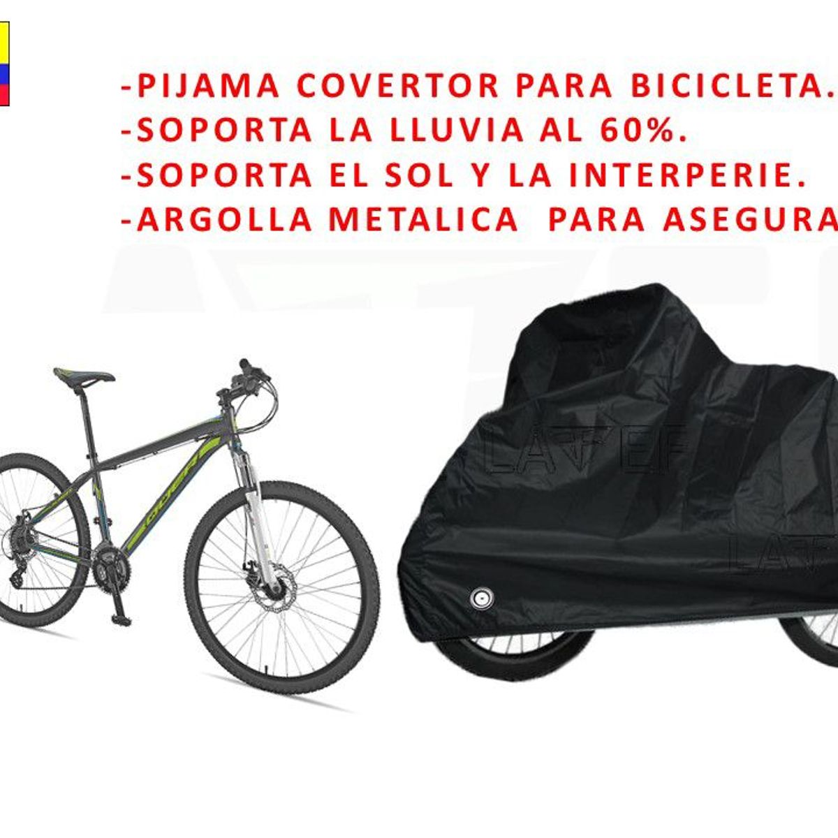 LAVEF - Pijama Bicicleta Antirrobo Argollas Semi-permeable