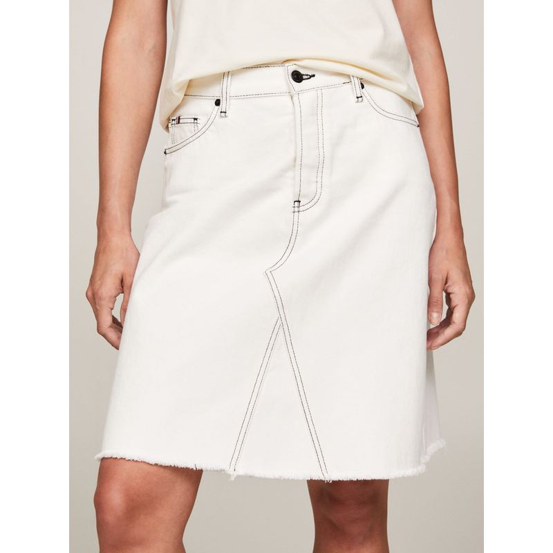TOMMY HILFIGER - Falda Chaqueta Jeans De Corte Acampanado Tommy Hilfiger