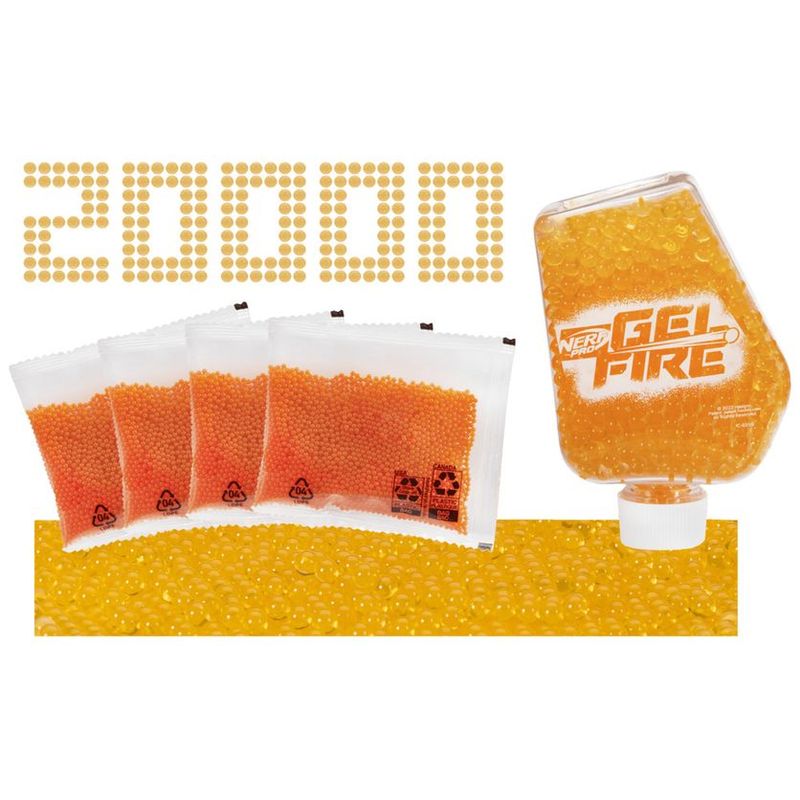 HASBRO - Repuesto Nerf Pro Gelfire Naranja 20000 Recargas