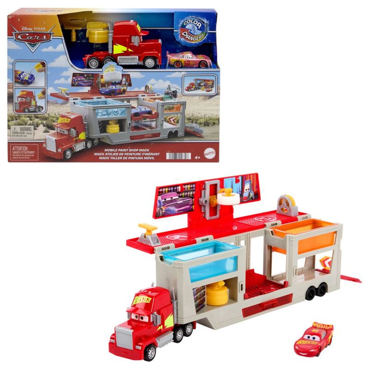 CARS - Cars De Disney Y Pixar Set De Juego Mack Color Changers