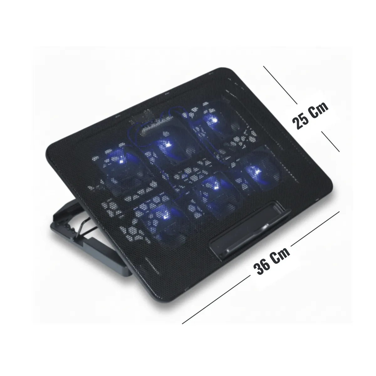 SUBE - Base refrigerante portatil 6 ventiladores laptop reclinable-