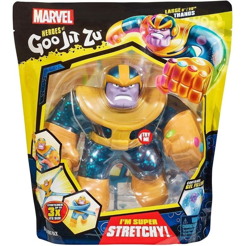 HEROES OF GOO JIT ZU - Goo Jit Zu Héroe Marvel De Lujo Thanos 12