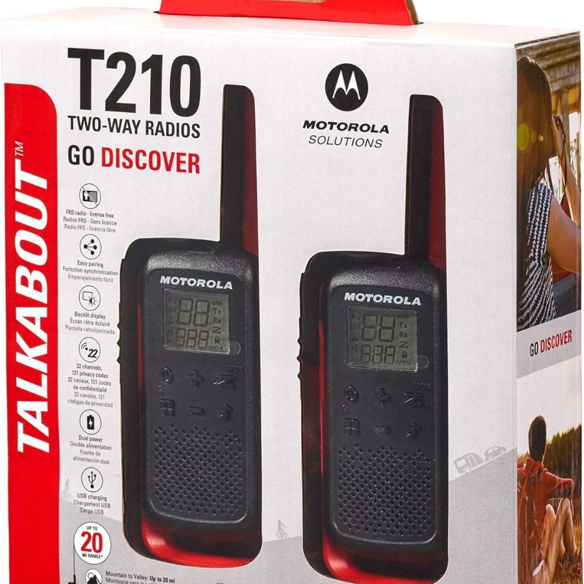 GENERICO - Radios Motorola Talkabout T210 Hasta 32kms