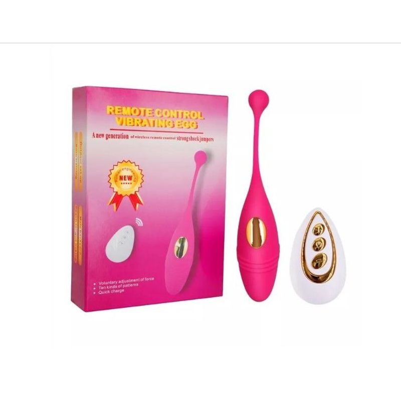 GENERICO - Huevo Vibrador Recargable USB con Control Remoto Morado