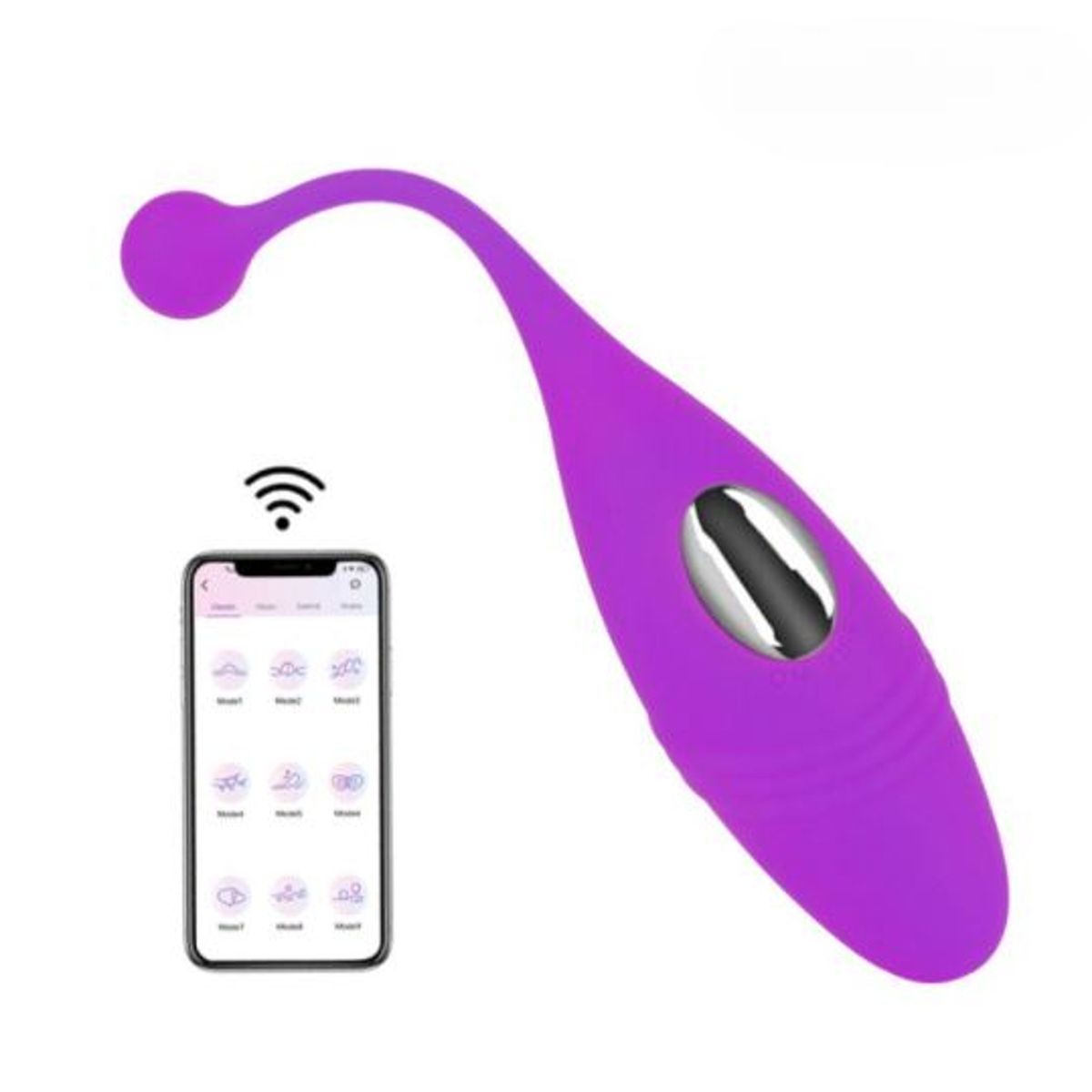 GENERICO - Huevo Vibrador Inalámbrico Bluetooh con APP Morado