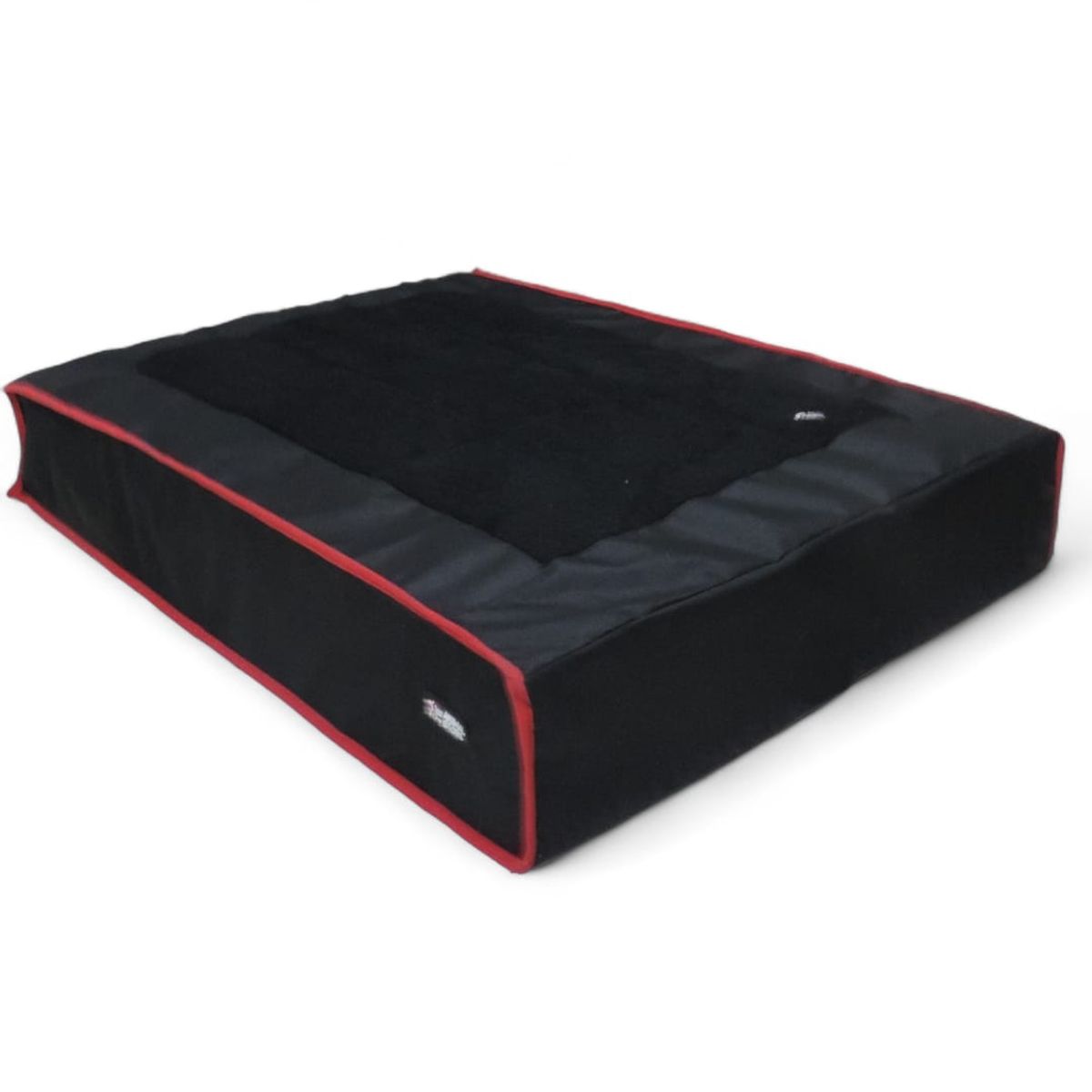 GENERICO - Cama Colchoneta Para Perros 98 x 70 x 15 cm Borde Rojo