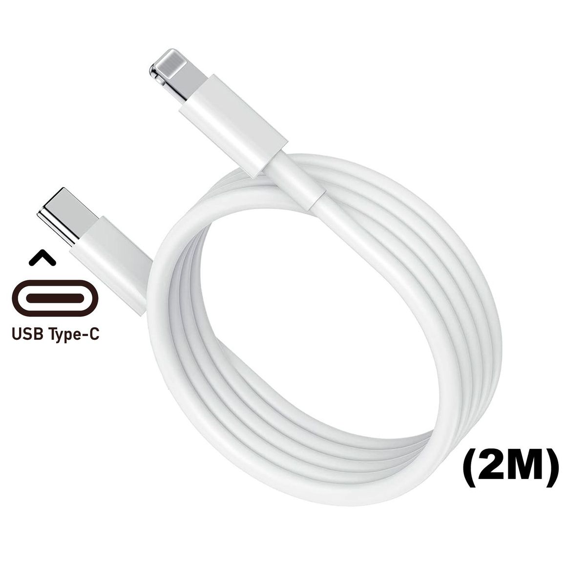 GENERICO - Cable 20W USB-C 2M para iphone 8 X Xr Xs11 12 13 14