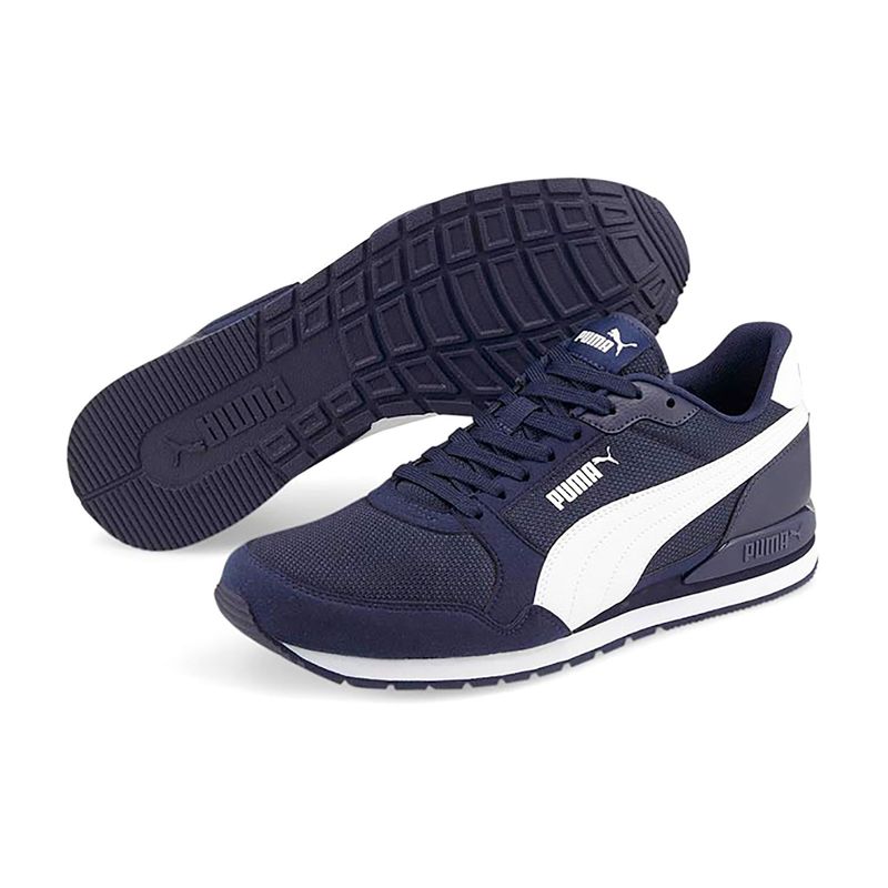 PUMA - Tenis Zapatillas Puma Hombre St Runner V3 Mesh Azul Original