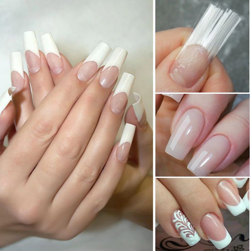 GENERICO - Tiras Fibras De Vidrio Para Extension De Uñas 1 Metro