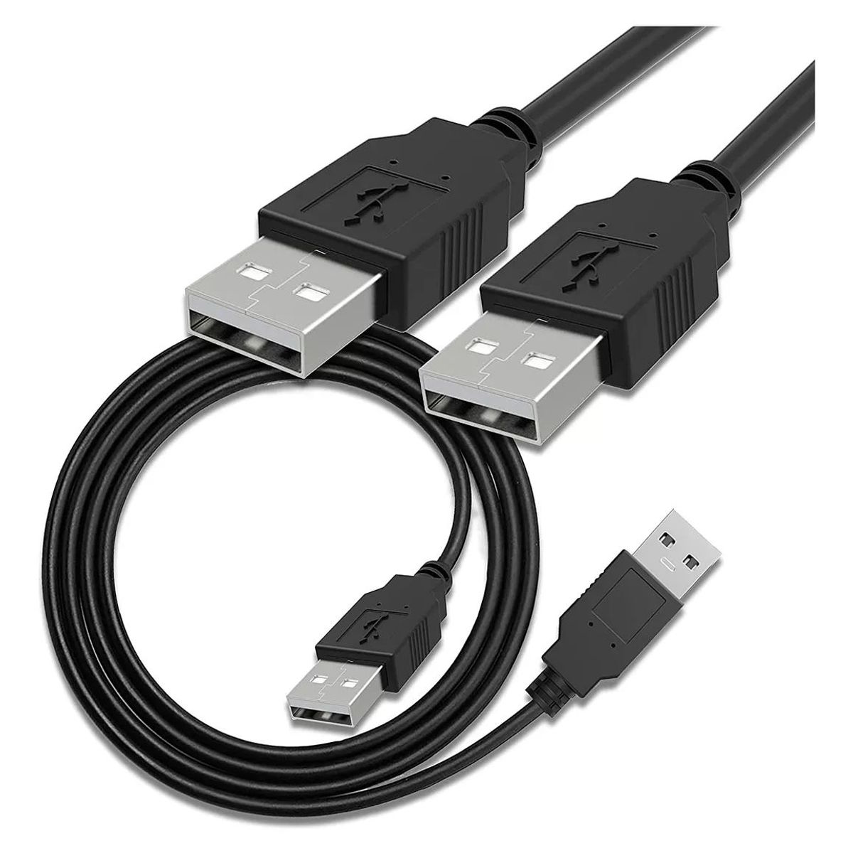 GENERICO - Cable Usb 2.0 Macho A Macho de 1.5MTS