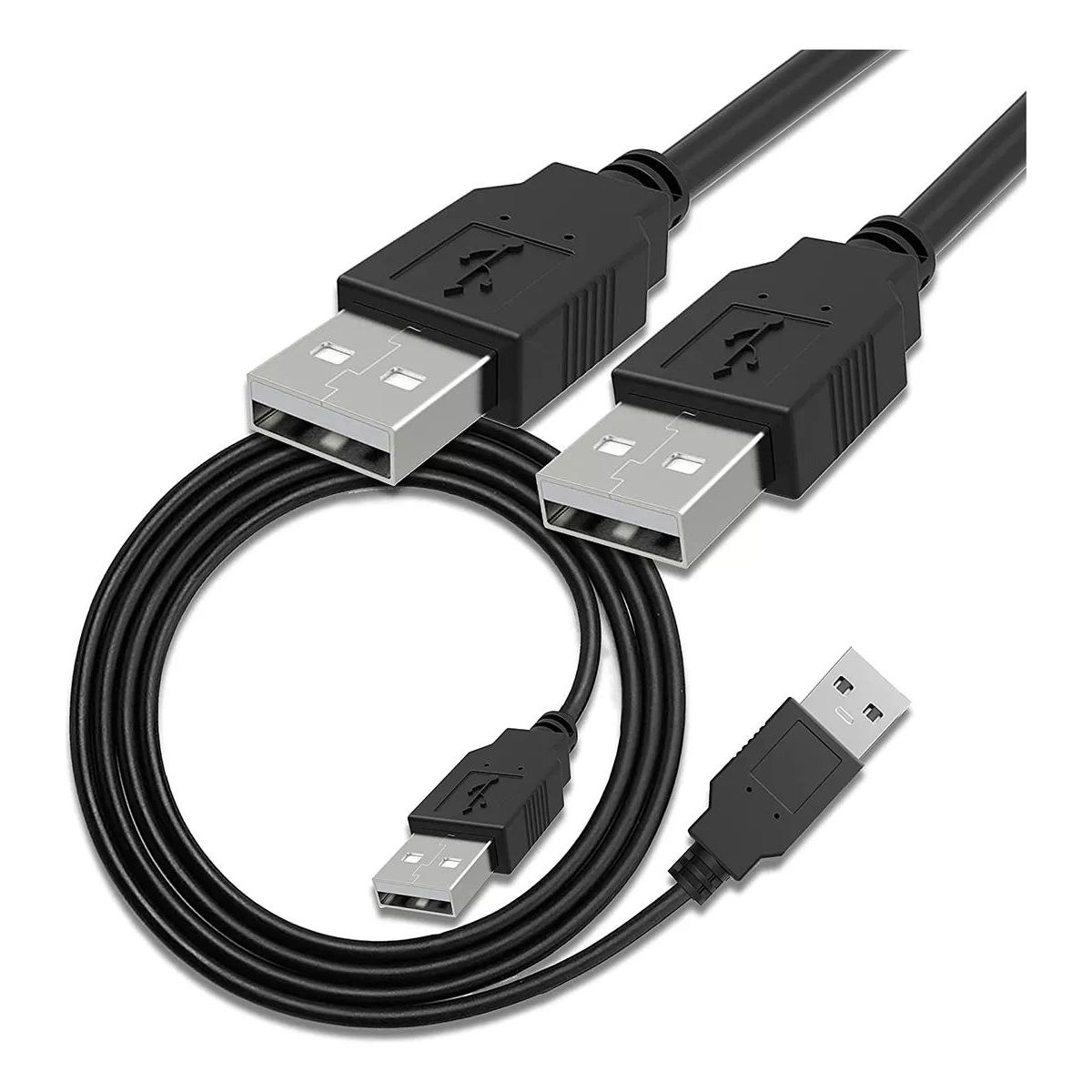 GENERICO - Cable Usb 2.0 Macho A Macho de 1.5MTS