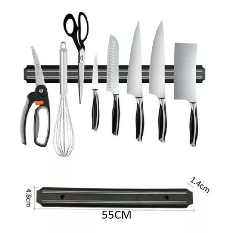 GENERICO - Base Magnética Para Cuchillos Tijeras Herramientas 55 Cm