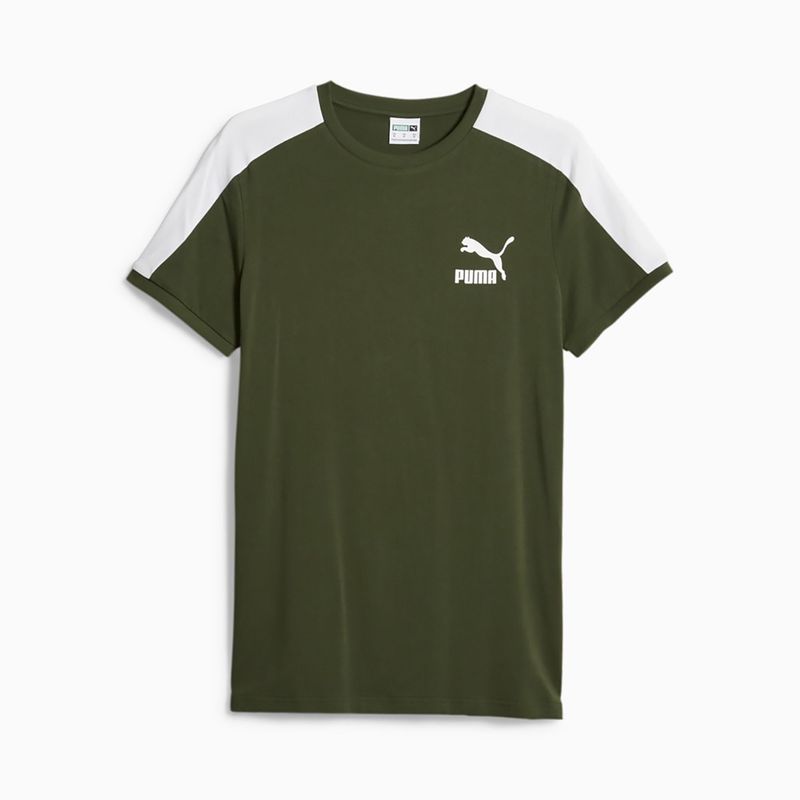 PUMA - Camiseta Puma para Hombre T7 Iconic Tee Verde