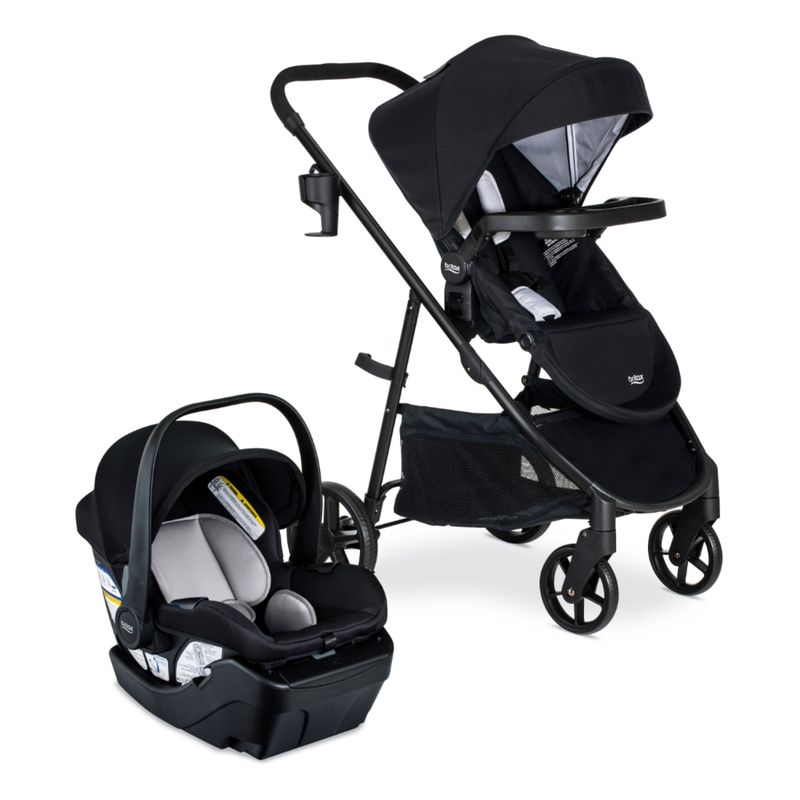 BRITAX - Britax Coche Bebe y PortaBebe ClickTight Willow Brook Negro