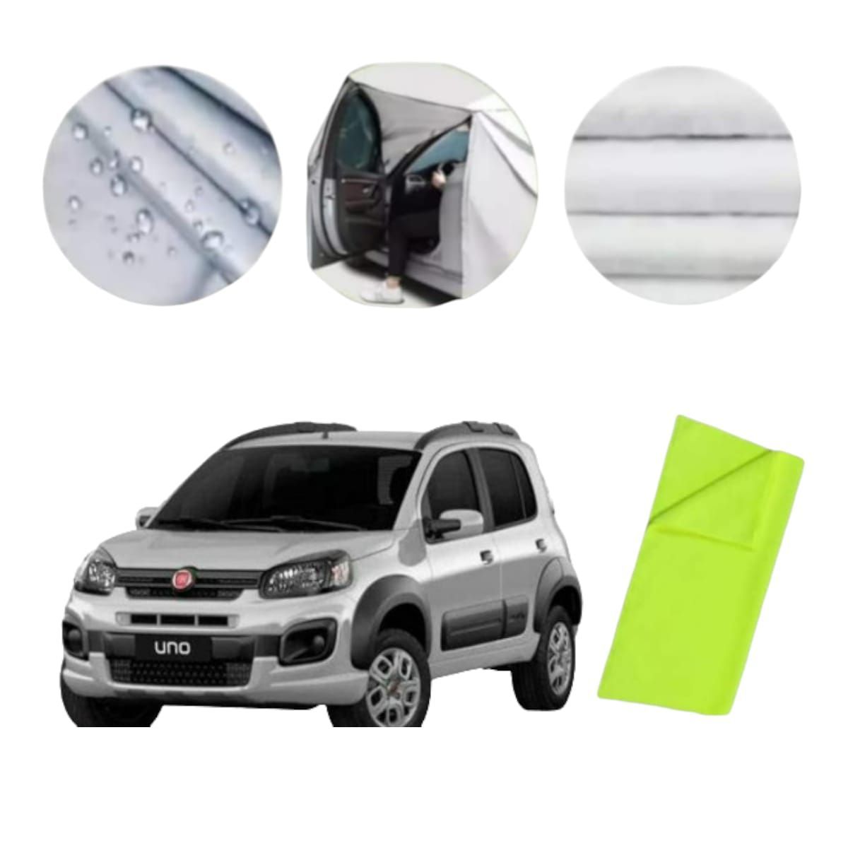 GENERICO - Pijama Forro Carro Fiat Uno Cobertor Premium