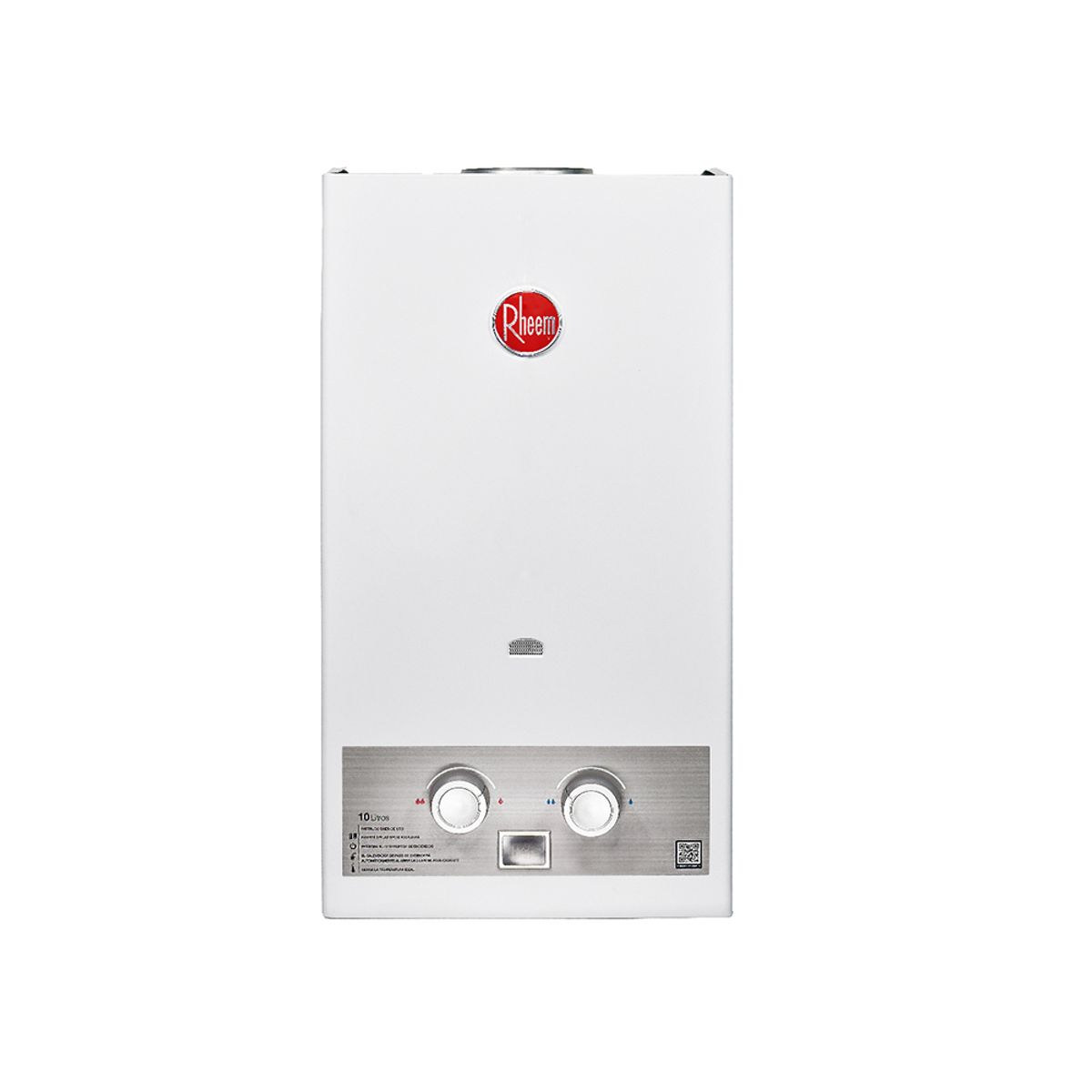 RHEEM - Calentador De Agua 10lt Gas Propano Tiro Natural Rheem
