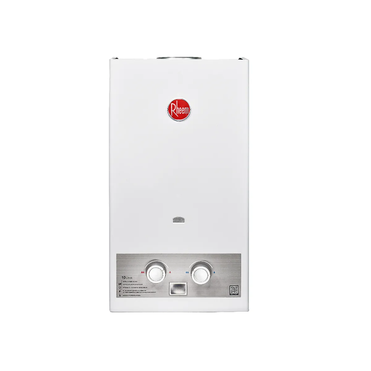 RHEEM - Calentador De Agua 10lt Gas Propano Tiro Natural Rheem