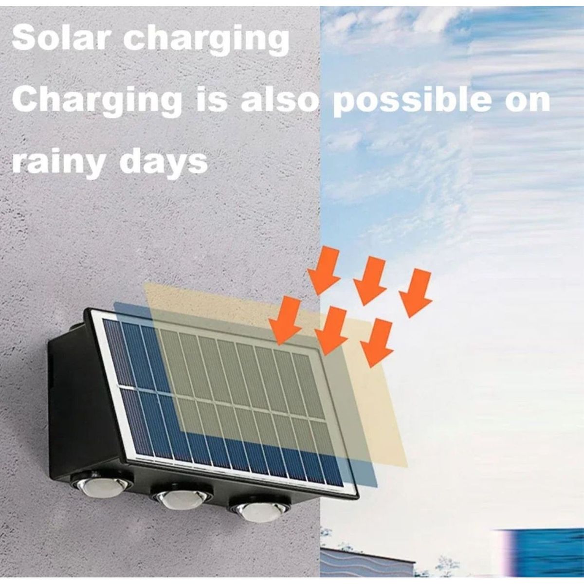 ONE PIXEL - Lampara Solar Led Exterior Pared 6 Luces Led ONE PIXEL