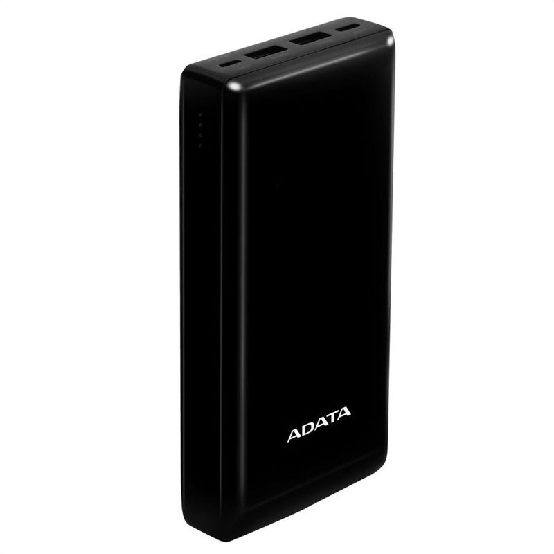 ADATA - Cargador Smart Power Bank 20000mah Adata C20 Usb-ca Negro