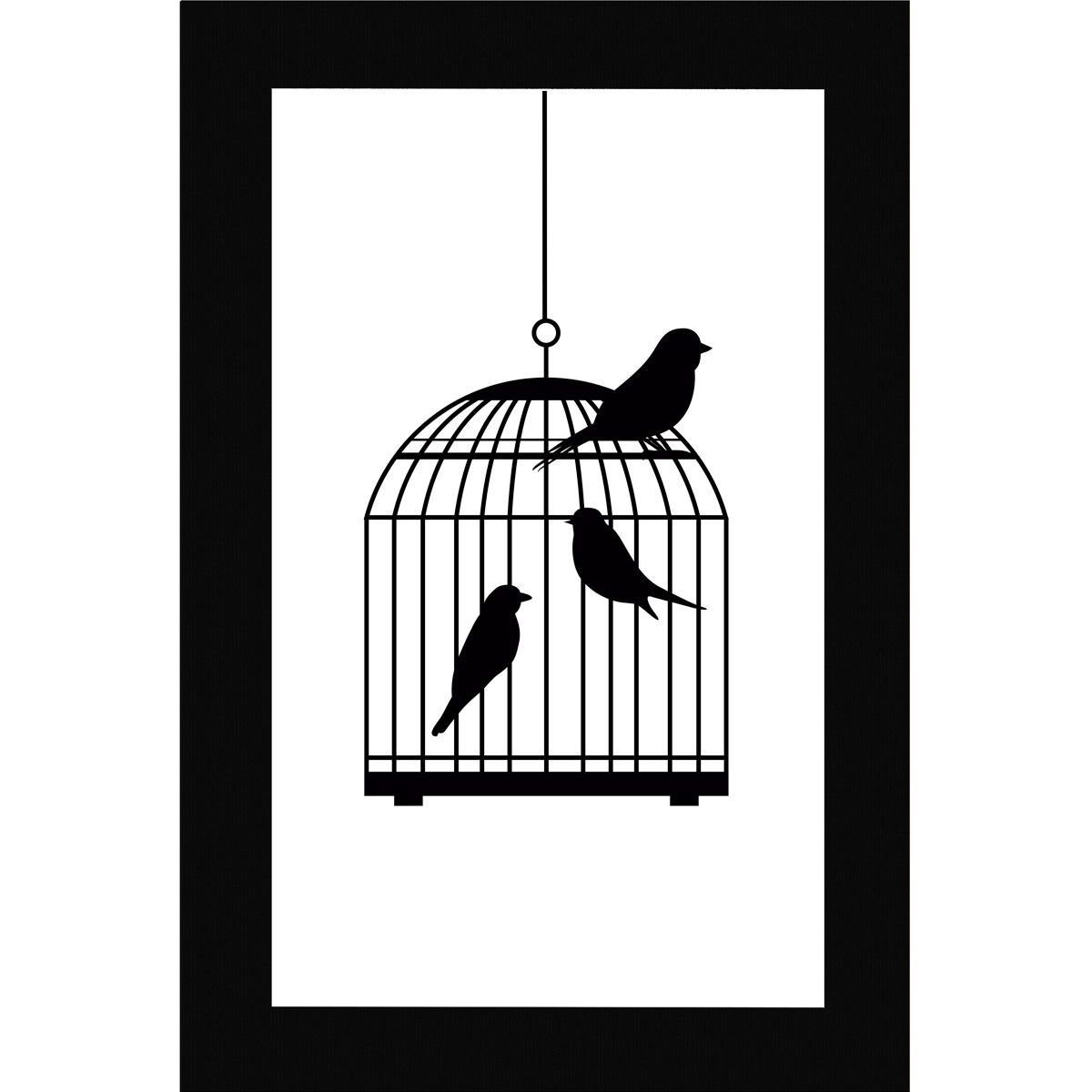 ART INDUSTRY - Cuadro 60x40 Cms Decorativo Birds2