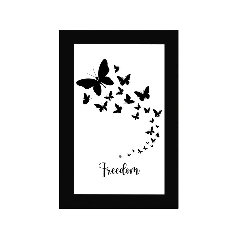 ART INDUSTRY - Cuadro 60x40 Cms Decorativo Freedom Butterfly