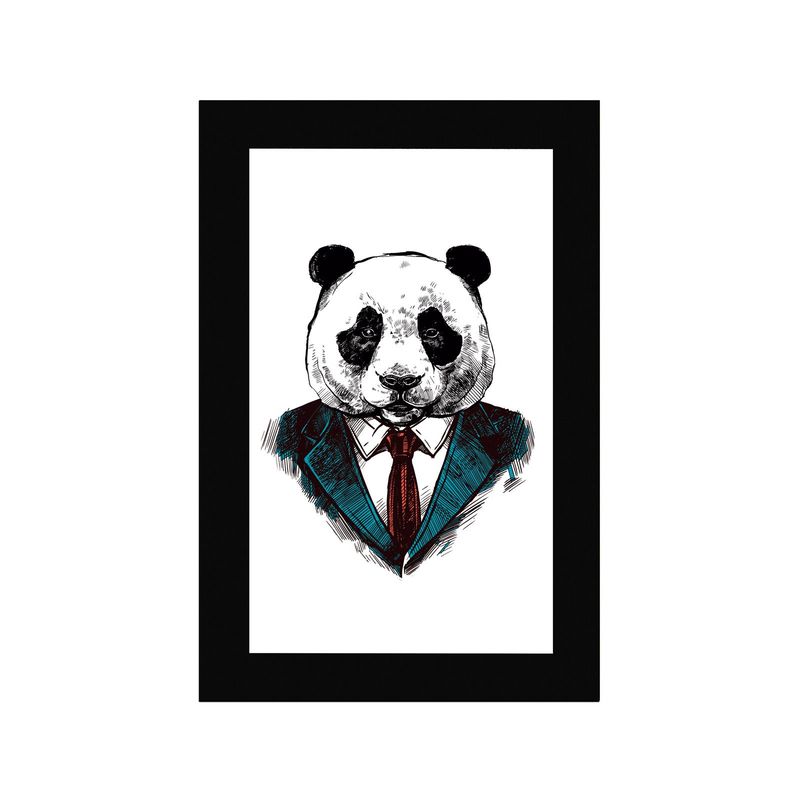 ART INDUSTRY - Cuadro 60x40 Cms Decorativo Panda Tie