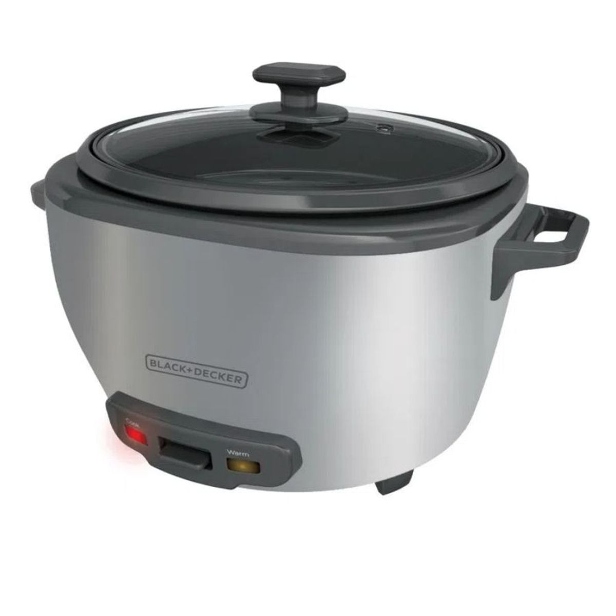 GENERICO - Olla Arrocera Black+Decker 20 Tazas Tapa Vidrio y Vaporera RC5200M