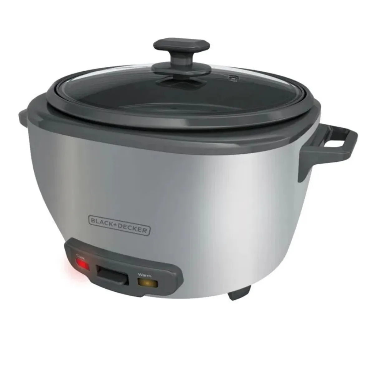 GENERICO - Olla Arrocera Black+Decker 20 Tazas Tapa Vidrio y Vaporera RC5200M