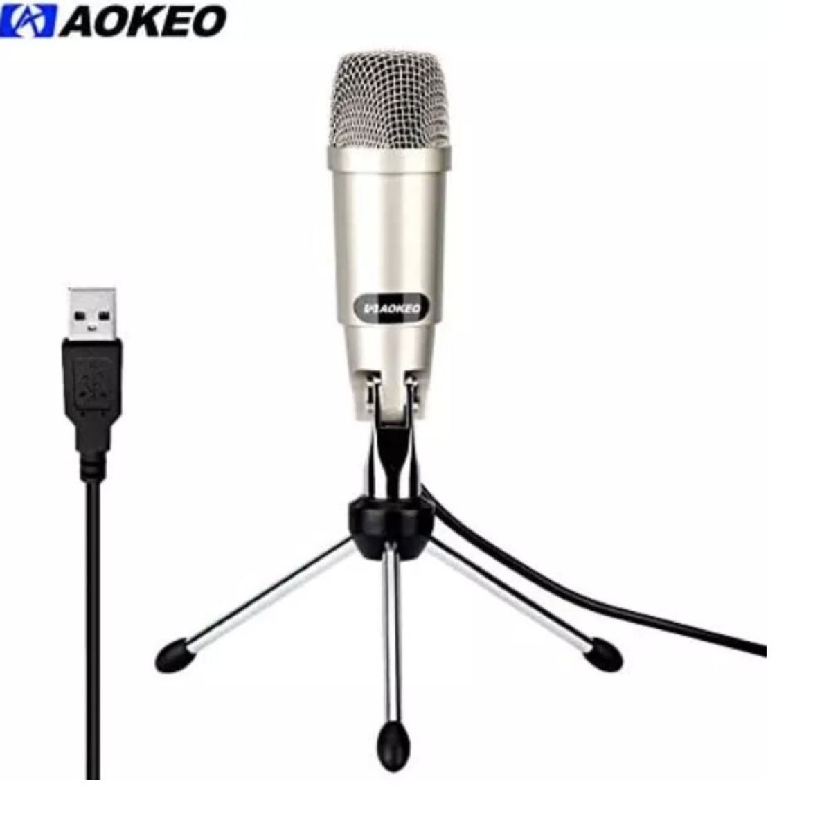 GENERICO - Microfono De Condensador Profesional Usb Aokeo Ak-2