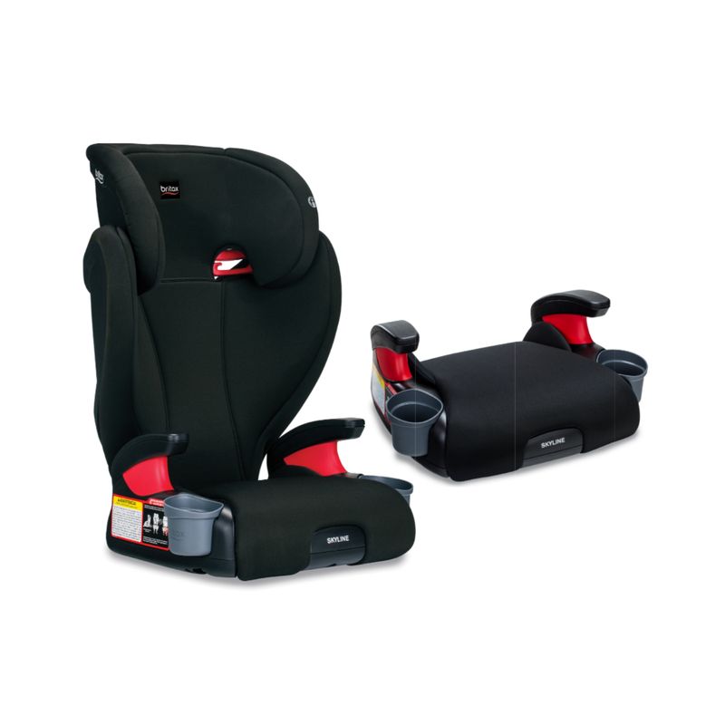 BRITAX - Britax - Booster Skyline LT Silla de Carro Infantil Negra.