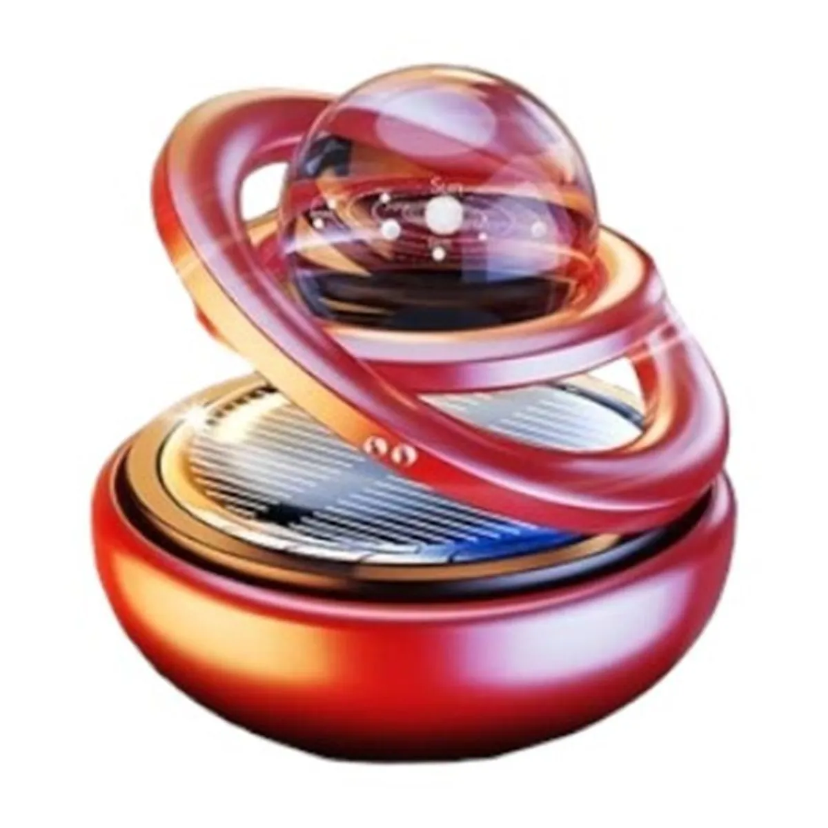 GENERICO - Ambientador Solar Para Vehiculo Bola Giratoria De 360 grados