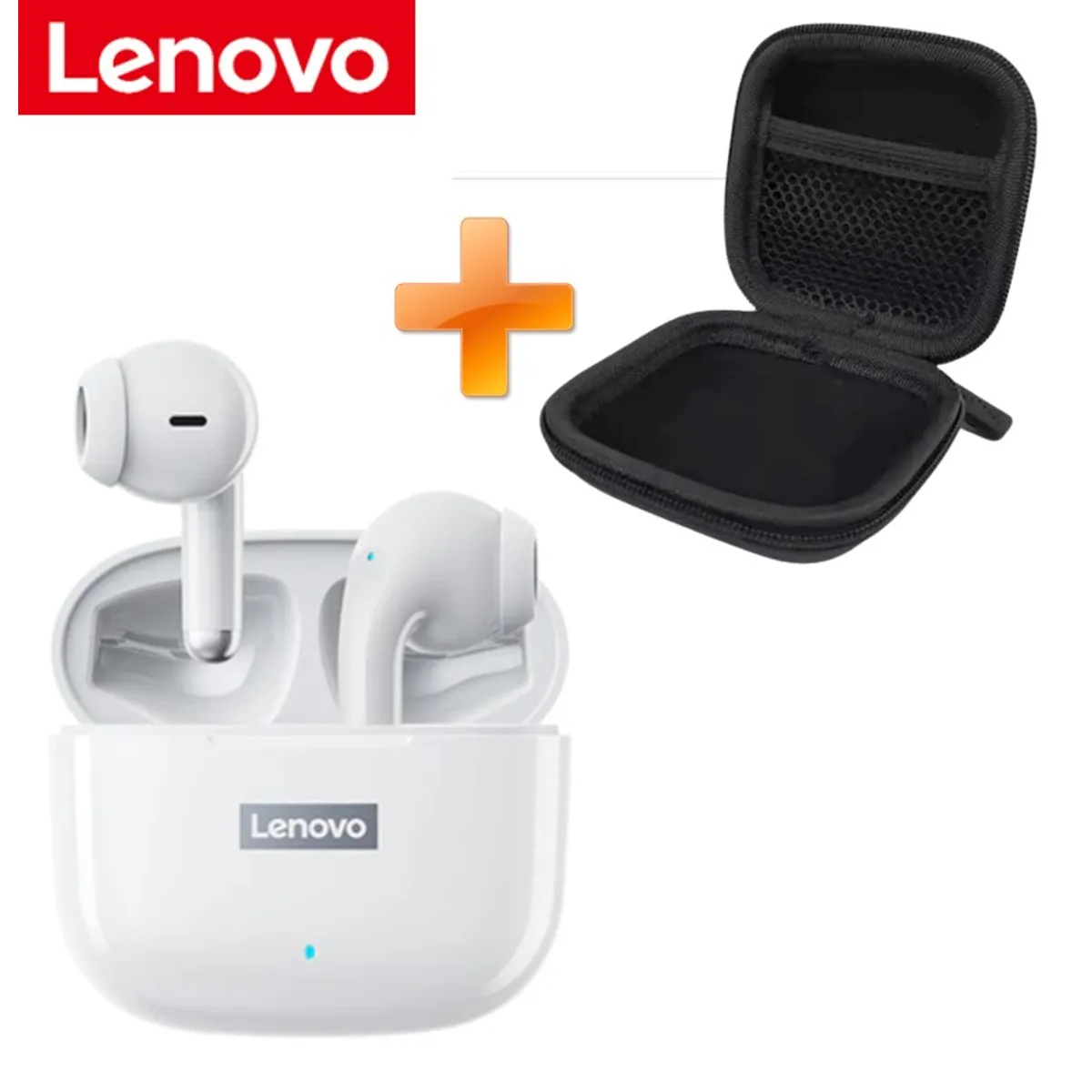 LENOVO - Audífonos Lenovo LP40 Pro Bluetooth 5.3 TWS - Micrófono HD - Baja Latencia - Estuche Gratis