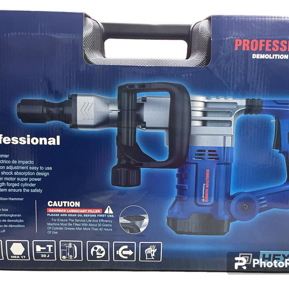 GENERICO - Taladro Rotomartillo Profesional Demoledor Trabajo Pesado 1500w