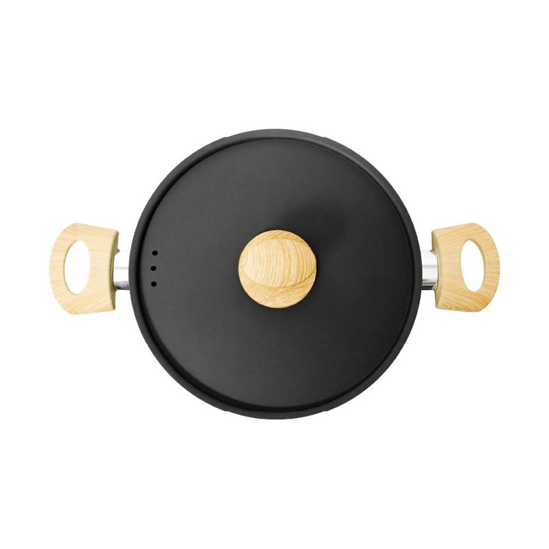 ILKO - Olla Ilko aluminio reciclado 24cm negro 2,5mm