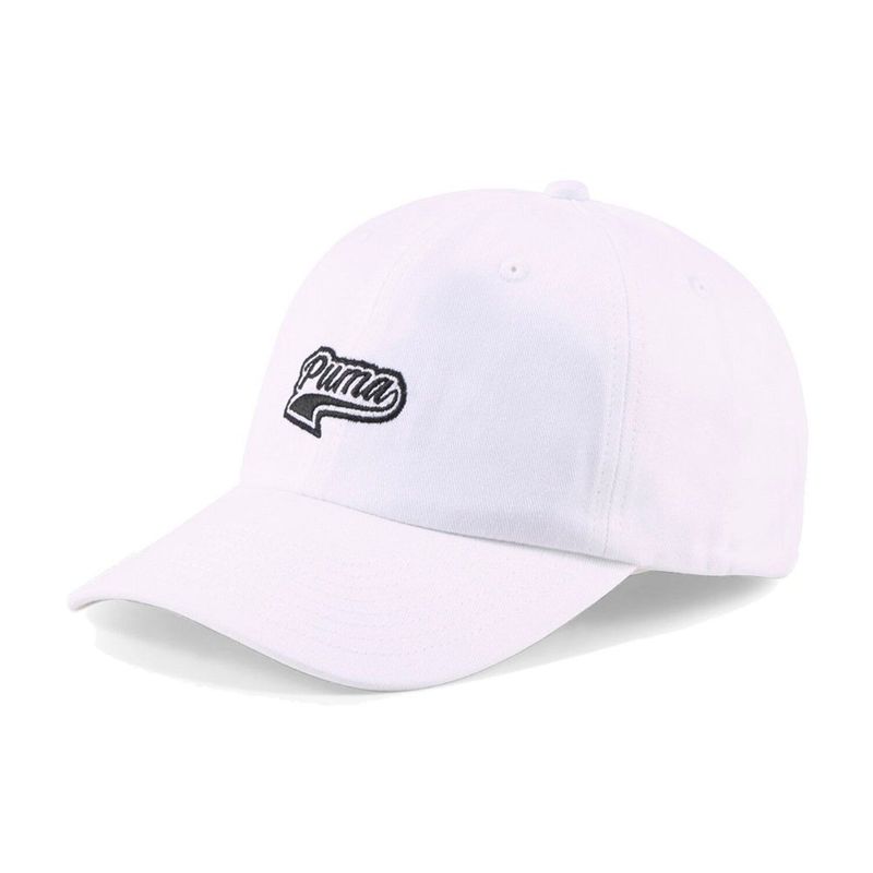 PUMA - Gorra Marca Puma Script Logo Cap Original Blanco Hombre