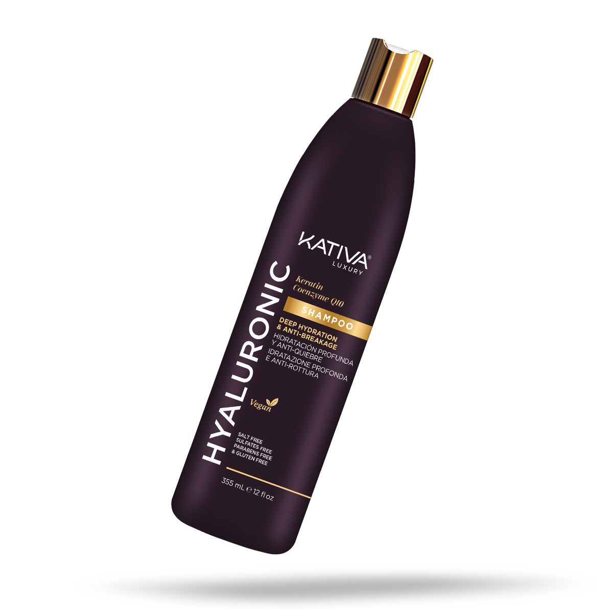 KATIVA - Shampoo Hyaluronic Keratin Q10 355ml