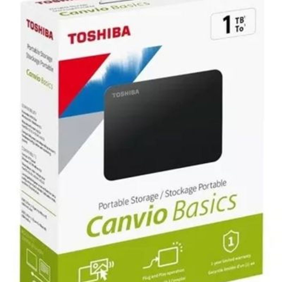 TOSHIBA - DISCO DURO EXTERNO CANVIO BASICS HDD 1TB TOSHIBA