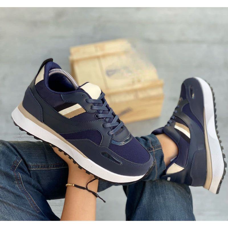 GENERICO - Tenis Caballero Zapatillas Deportivas Suaves Hombre-Azul