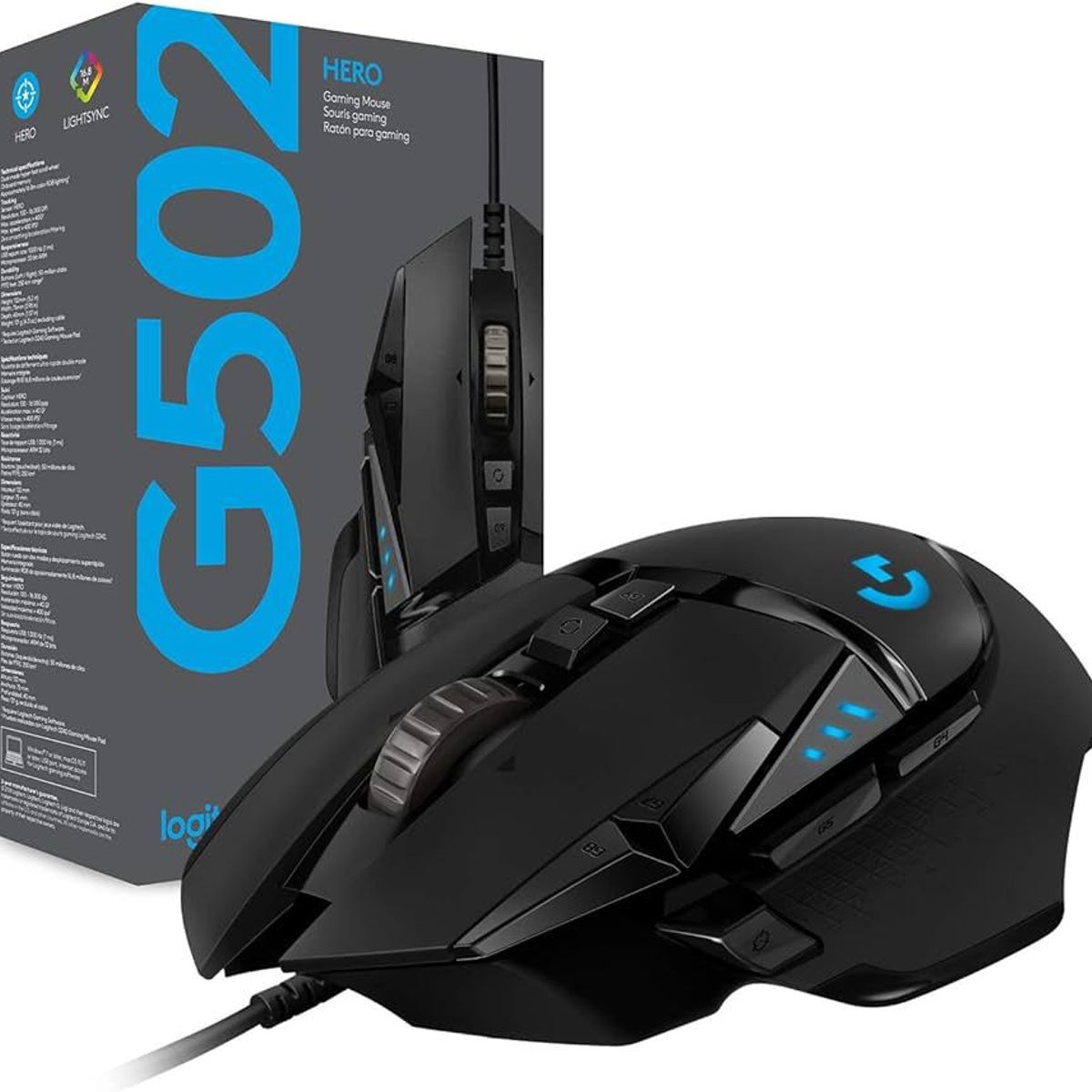 LOGITECH - Mouse logitech g502 hero rgb 910-005469